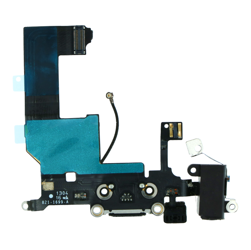 Καλωδιοταινία/ Charging Port and Headphone Jack Flex for iPhone 5 Black Καλωδιοταινία/ Charging Port and Headphone Jack Flex for iPhone 5 Black
