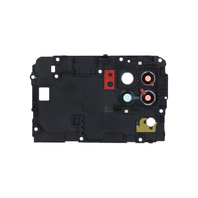 Βάση Μητρικής με Τζαμάκι Κάμερας / Motherboard Retaining Bracket with Camera Lens and Bezel for Huawei P40 lite Black