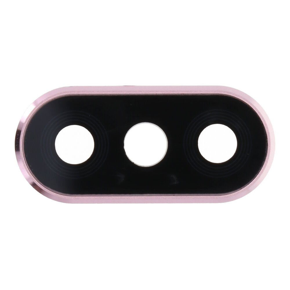 Τζαμάκι Κάμερας με Πλαίσο / Back Camera Lens and Bezel for Xiaomi Redmi Note 6 Pro Pink