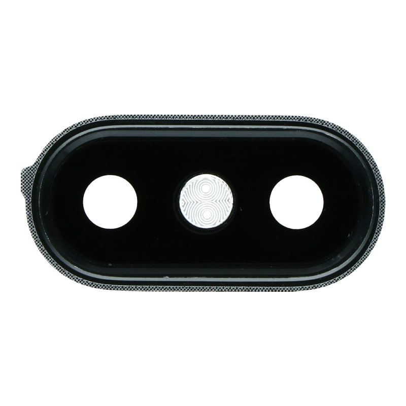 Τζαμάκι Επισκευής Κάμερας με Πλαίσιο / Back Camera Lens with Bezel for Xiaomi Mi A2/6X Black