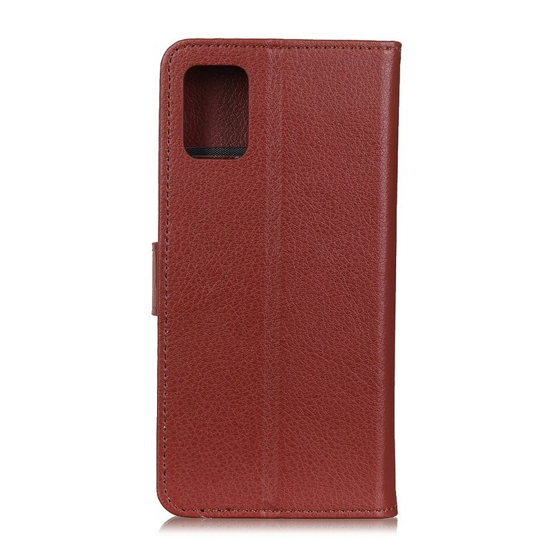Litchi Texture Horizontal Flip Leather Case for Xiaomi Redmi Note 10/10S Brown