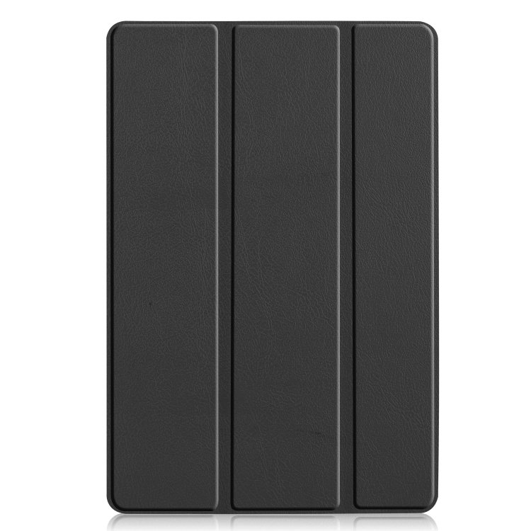Tri-fold Texture Horizontal Flip Leather Case for Huawei Mediapad M6 10.8, with Holder and Sleep-Wake up Function, Black