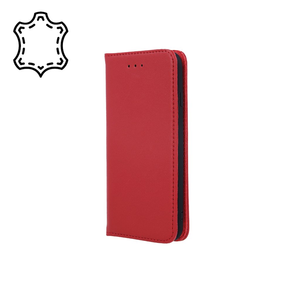Genuine Leather Smart Pro Case for Xiaomi Redmi 9T / Poco M3 Maroon