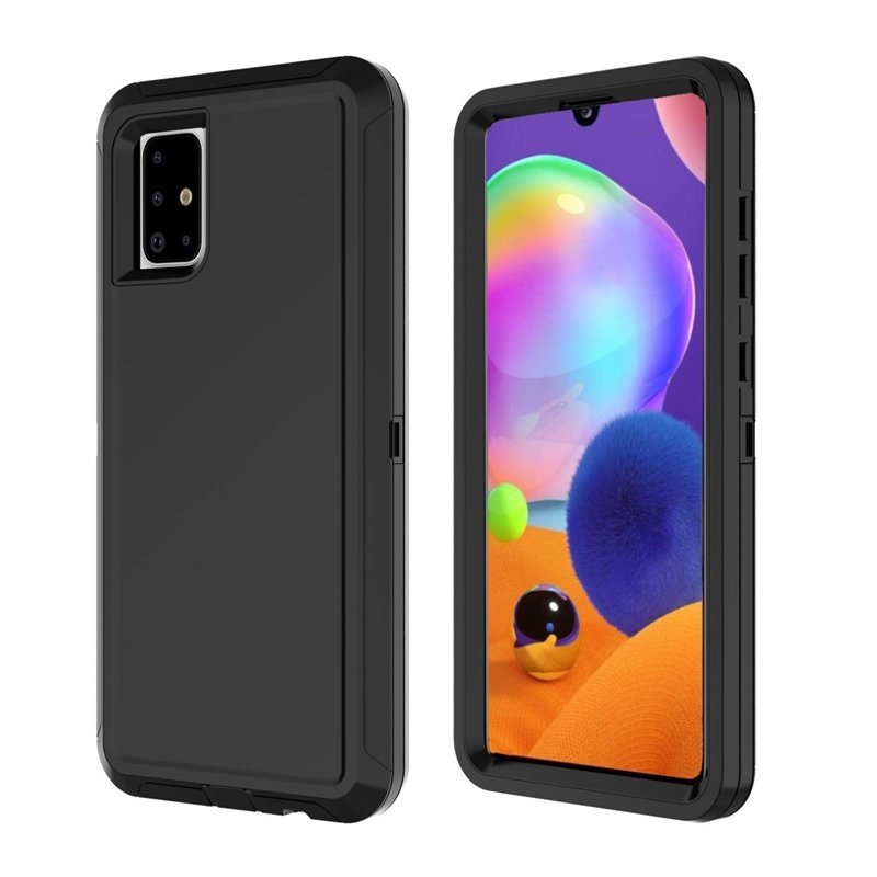 Defender Smooth Case for Samsung Galaxy A31 Black Defender Smooth Case for Samsung Galaxy A31 Black