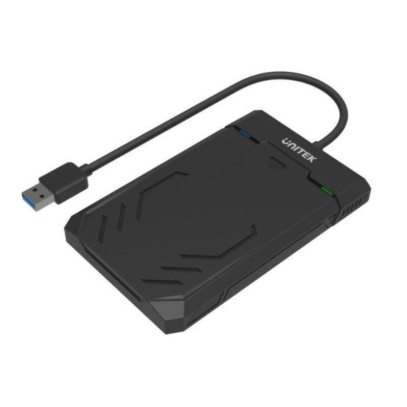 UNITEK Y-3036 storage drive enclosure 2.5" HDD/SSD enclosure Black