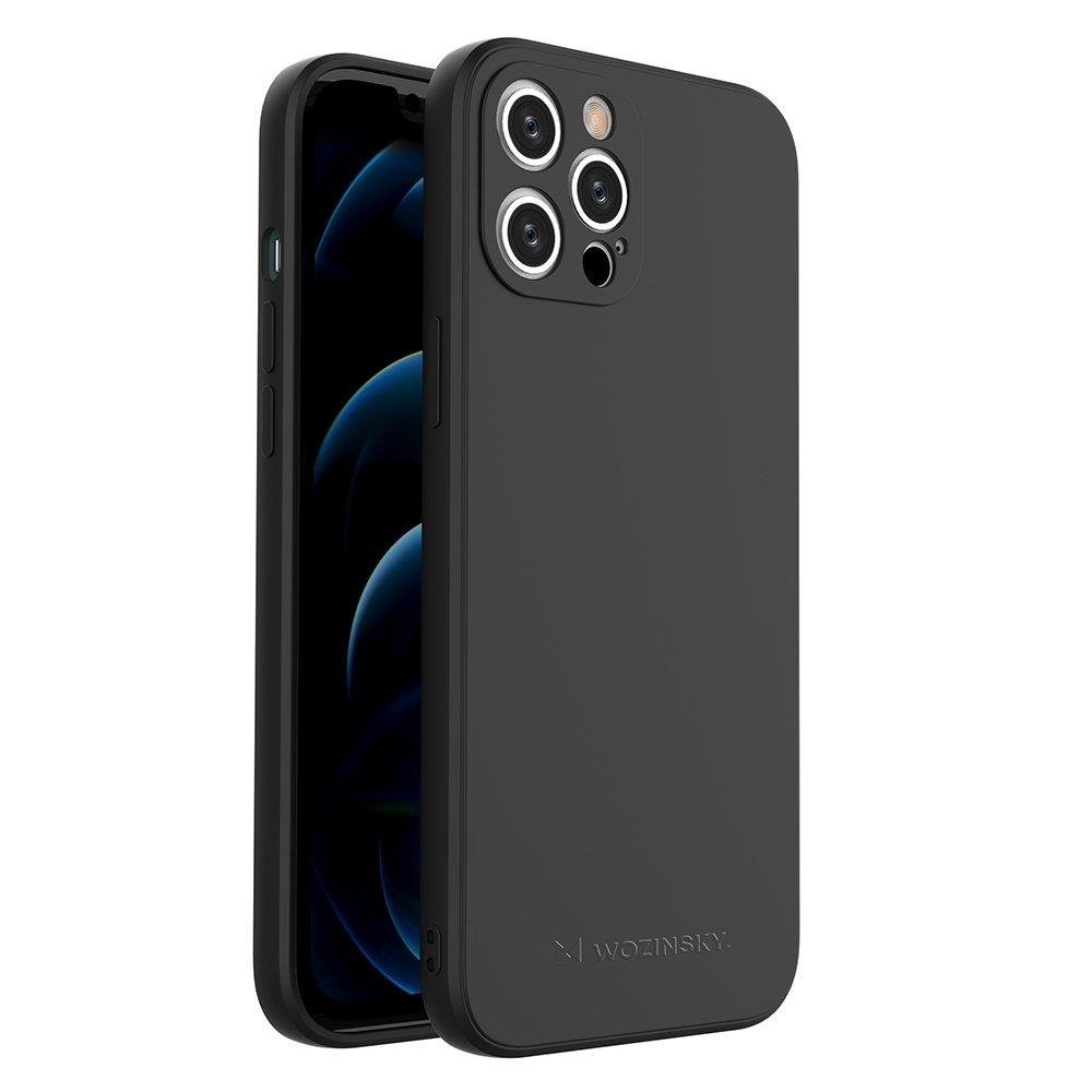 Wozinsky Color Case silicone flexible durable case iPhone 12 Pro Max black Wozinsky Color Case silicone flexible durable case iPhone 12 Pro Max black