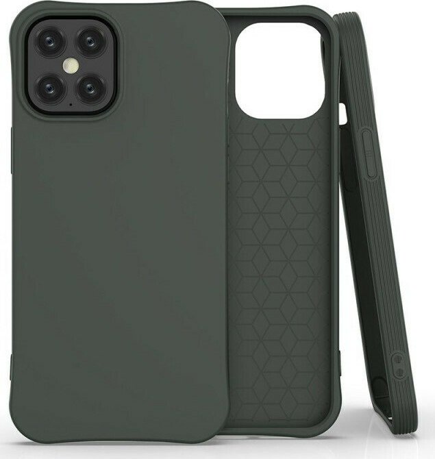 Soft Color Case flexible gel case for iPhone 12 Pro Max dark green