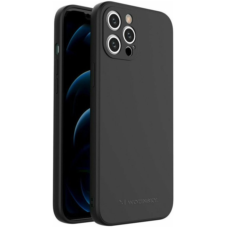 Wozinsky Color Case silicone flexible durable case iPhone 12 Pro Max black