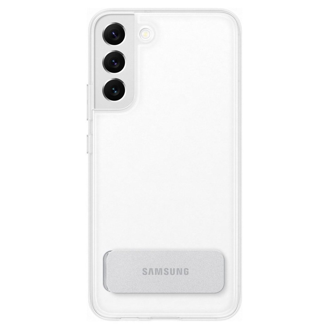 Samsung Standing Cover Hard case with Stand for Samsung Galaxy S22 + (S22 Plus) transparent (EF-JS906CTEGWW) Samsung Standing Cover Hard case with Stand for Samsung Galaxy S22 + (S22 Plus) transparent (EF-JS906CTEGWW)