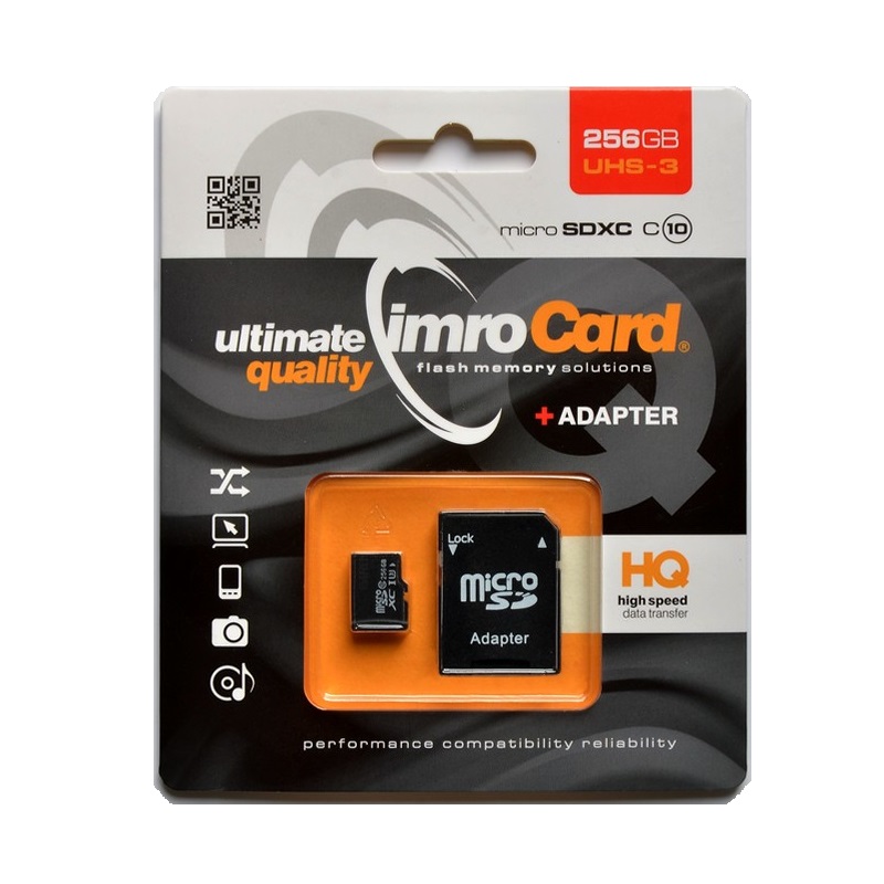 IMRO MICROSDXC 10/256GB UHS-3 ADP memory card Class 10 (10/256G UHS-3 ADP)