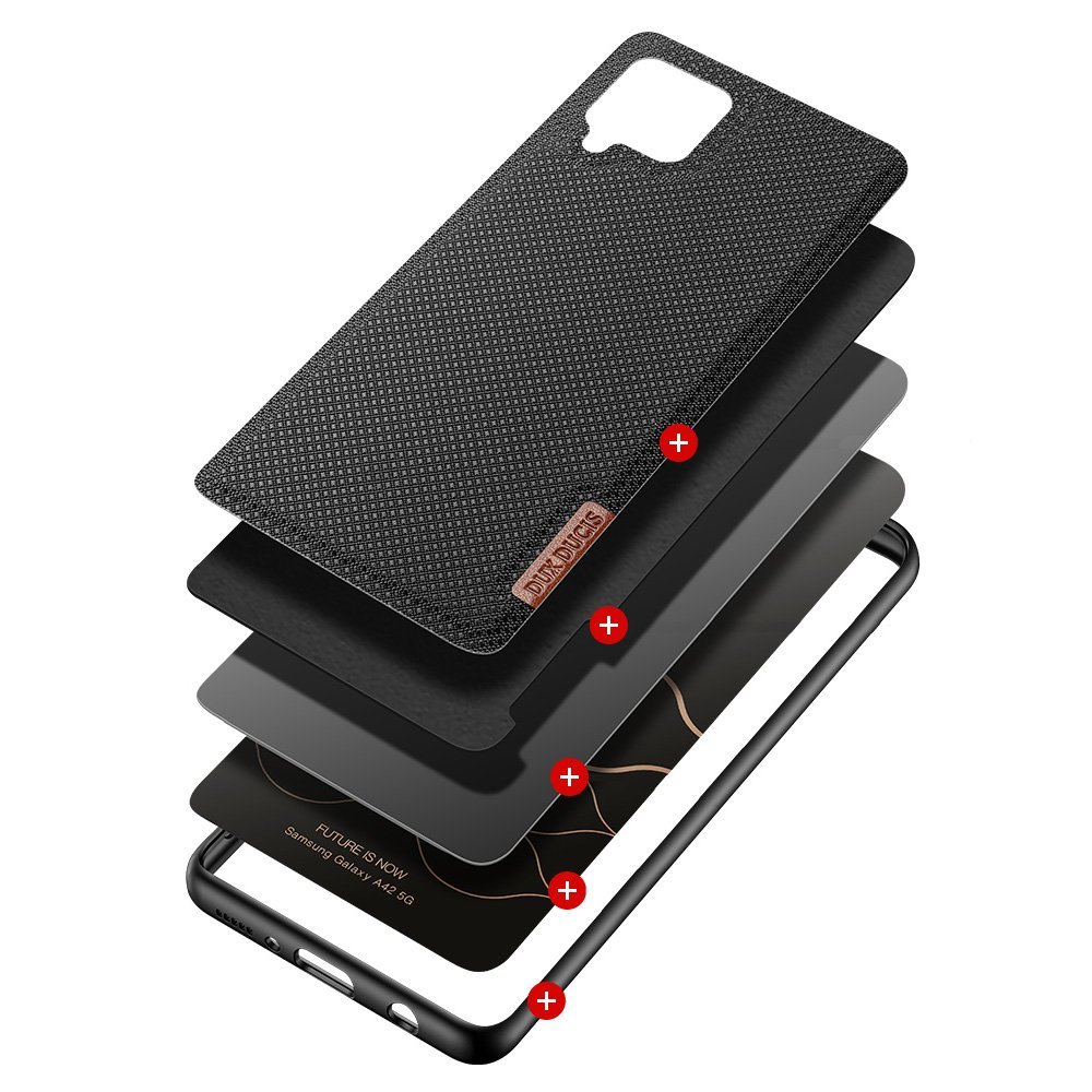 Dux Ducis Fino case covered with nylon material for Samsung Galaxy A42 5G black Dux Ducis Fino case covered with nylon material for Samsung Galaxy A42 5G black