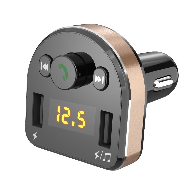 Dudao FM Transmitter Bluetooth car charger MP3 3.1 A 2x USB black (R2Pro black) - Image 2