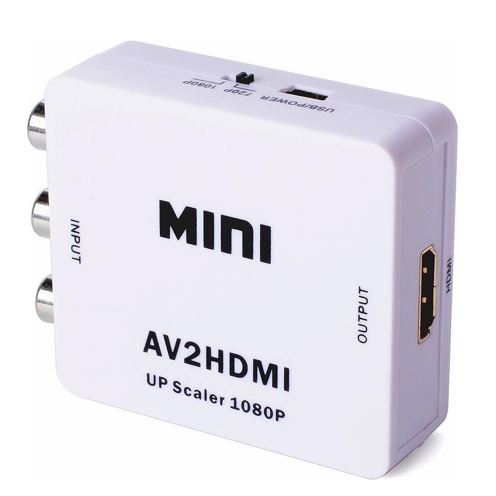 Μετατροπέας HD Video Converter CAB-H083 3x RCA σε HDMI, MS1858, Full HD Λευκός