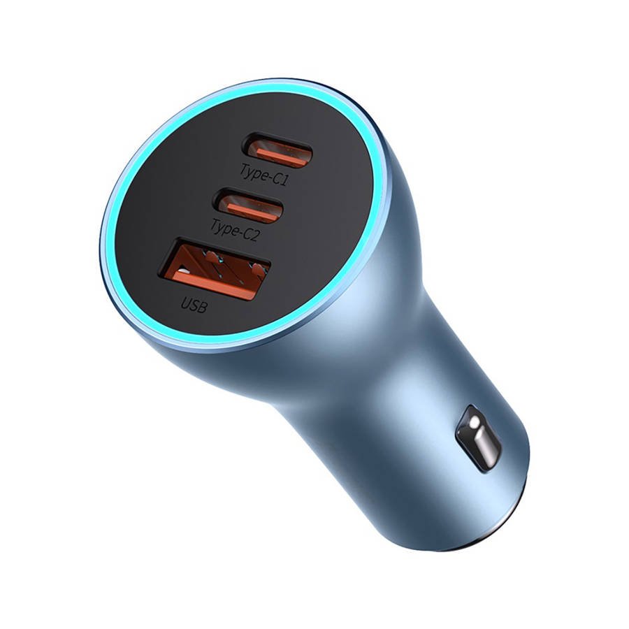Φορτιστής Αυτοκινήτου Baseus Golden Contactor Pro Dual USB-C Quick Charger PD 40W Blue CGJP010003