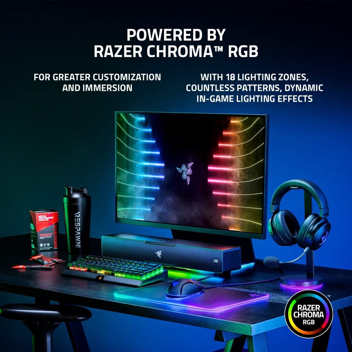 Razer LEVIATHAN V2 – RGB Gaming Sound Bar – THX Spatial 7.1 Audio Razer LEVIATHAN V2 – RGB Gaming Sound Bar – THX Spatial 7.1 Audio