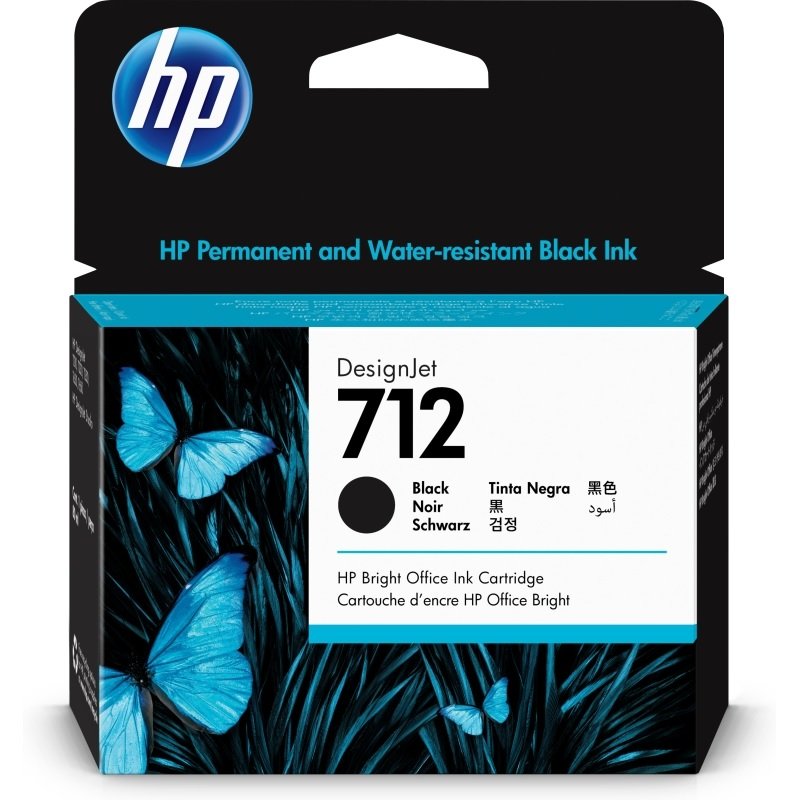 HP Μελάνι Inkjet No.712 Black (3ED71A) (HP3ED71A)