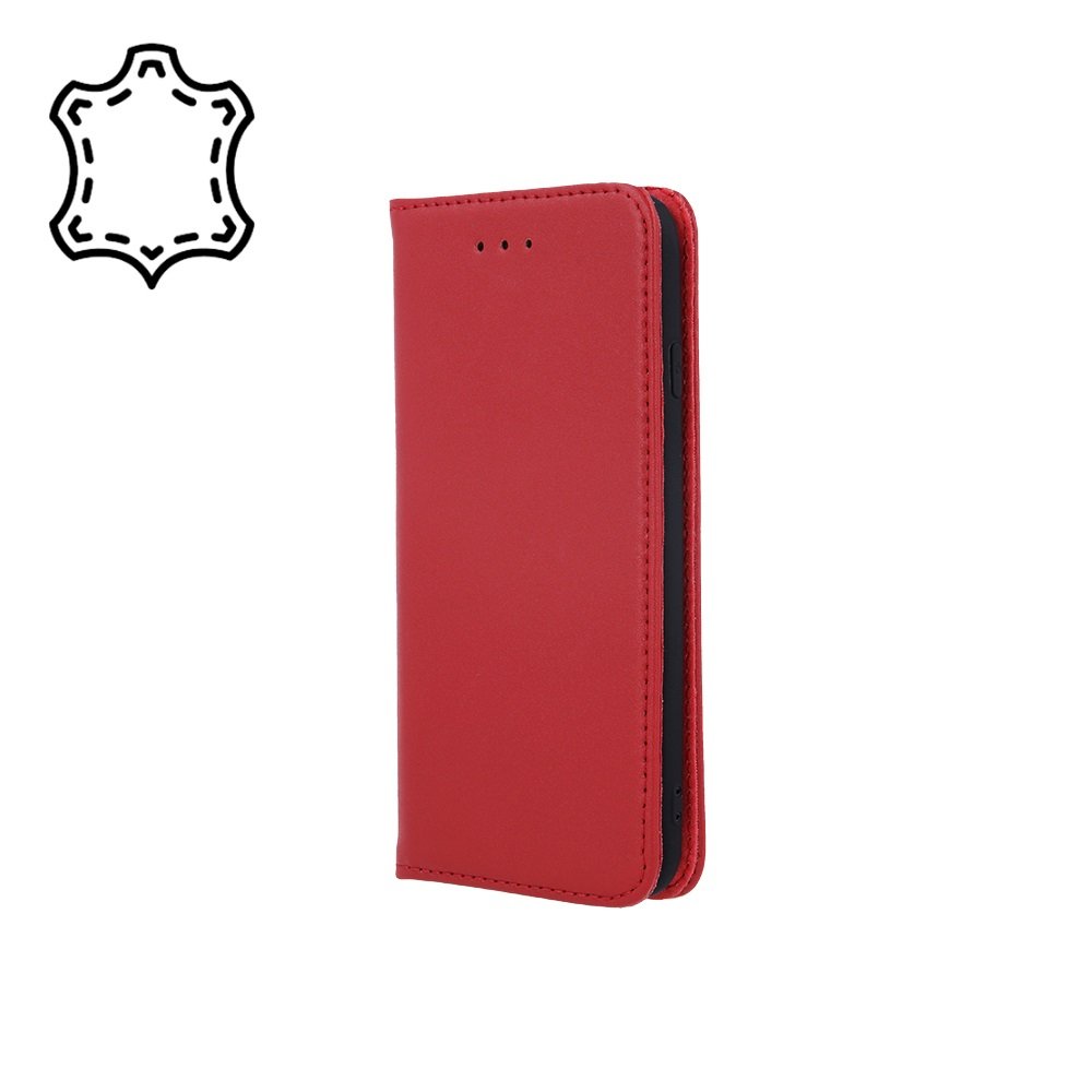 Genuine Leather Smart Pro case for Xiaomi Redmi 10 / Redmi 10 2022 Maroon
