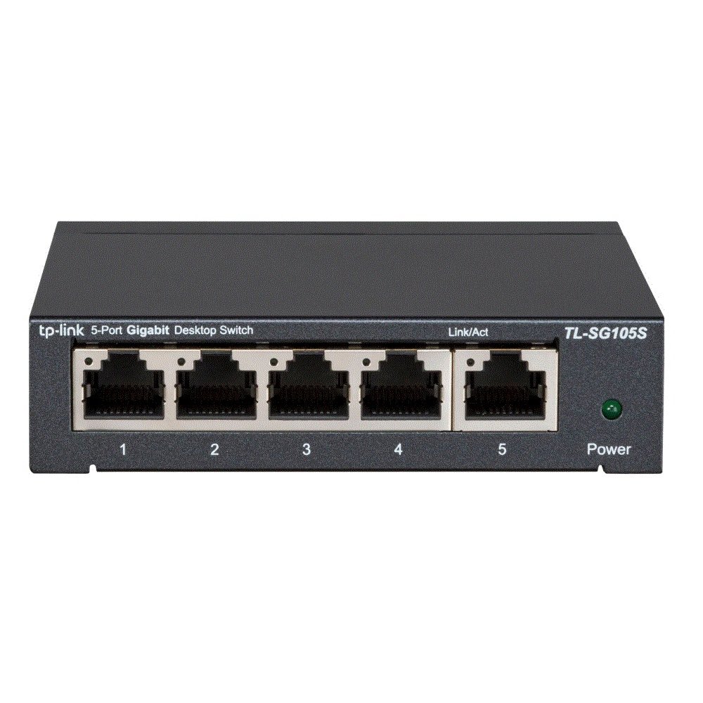 TP-LINK TL-SG105S, Ver 4.0, Unmanaged L2 Switch με 5 Θύρες Gigabit (1Gbps) Ethernet