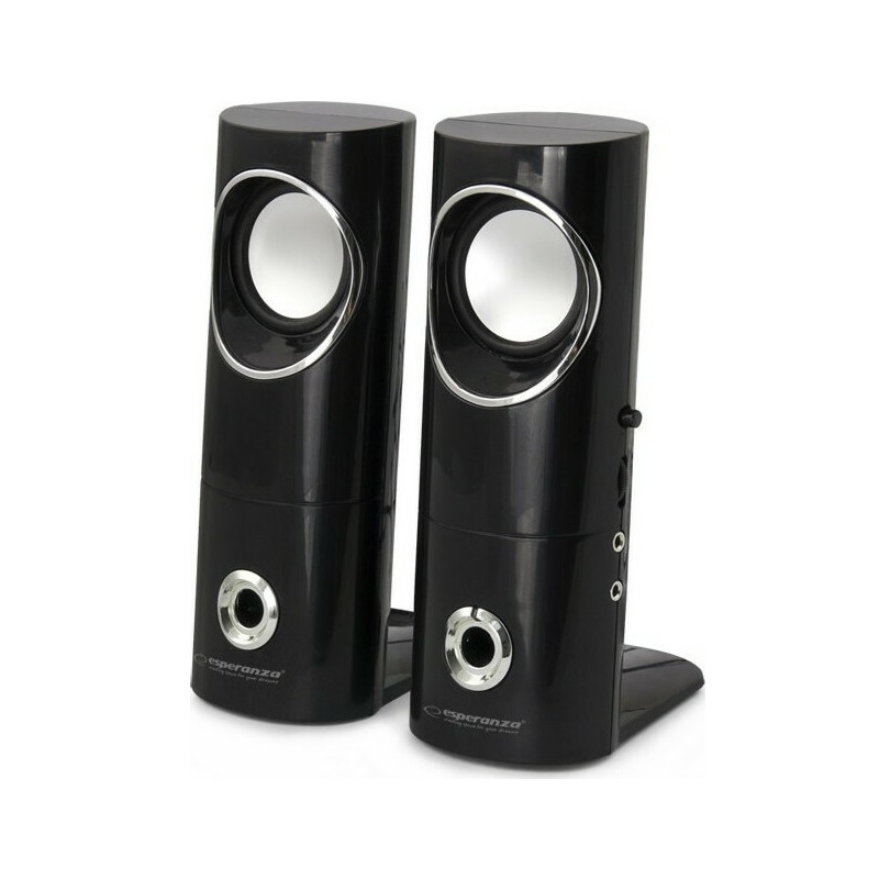 Esperanza 2.0 BEAT speaker set 2.0 channels 6 W Black (EP121) Esperanza 2.0 BEAT speaker set 2.0 channels 6 W Black (EP121)