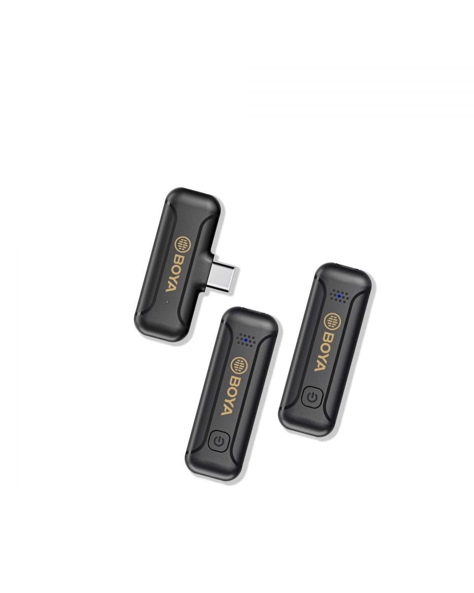 BOYA BY-WM3T2-D2 2,4GHz Mobile wireless mic For IOS iPhone (2 transmitters, two person vlog) BOYA BY-WM3T2-D2 2,4GHz Mobile wireless mic For IOS iPhone (2 transmitters, two person vlog)