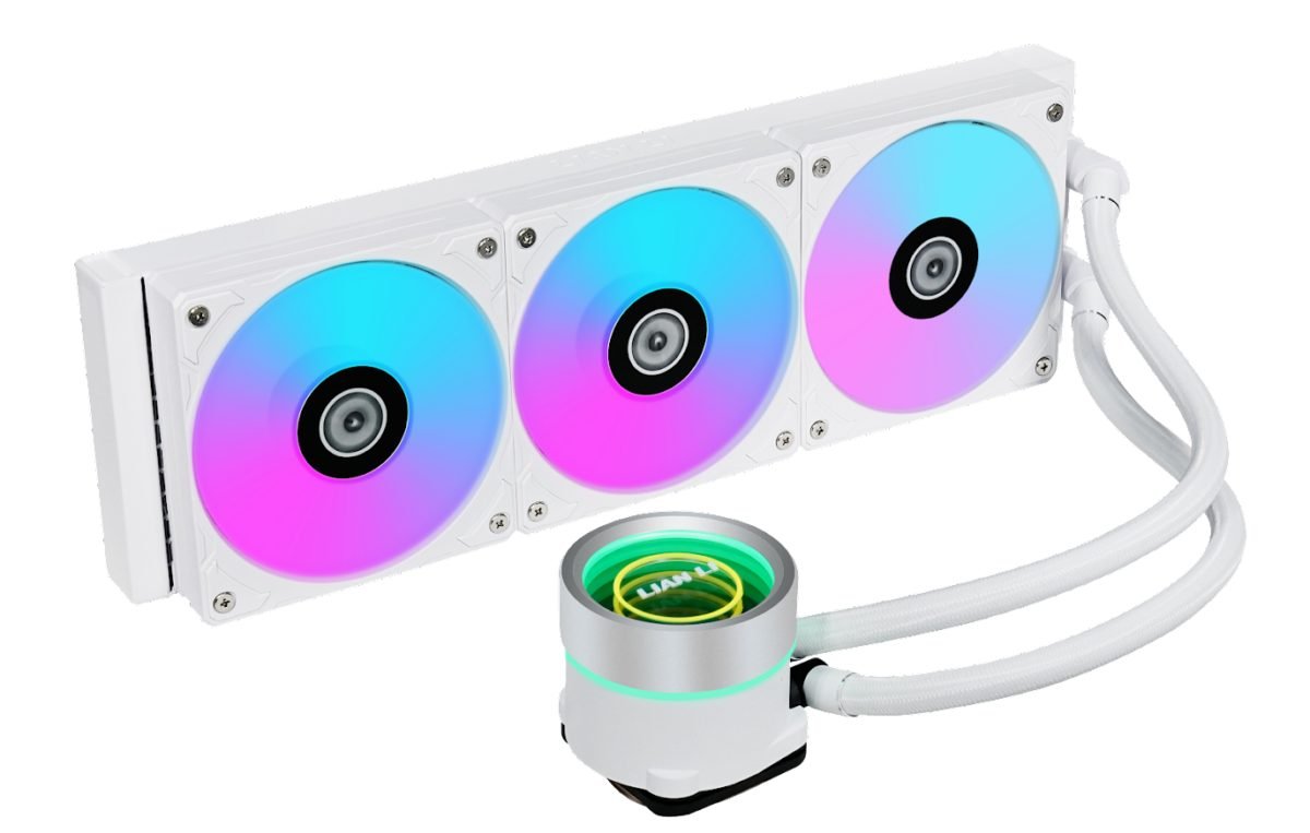 Lian Li Galahad II Trinity 360 White – AIO GPU Liquid Cooler with ARGB Fans Lian Li Galahad II Trinity 360 White – AIO GPU Liquid Cooler with ARGB Fans