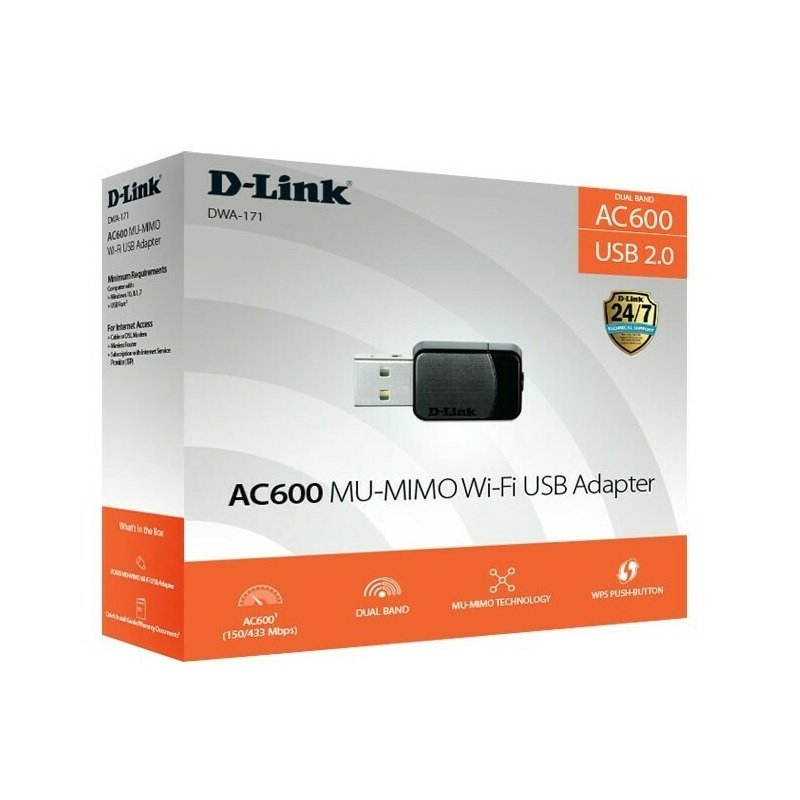 D-LINK WIRELESS AC600 Ver3.02 MICRO USB ADAPTER DWA-171