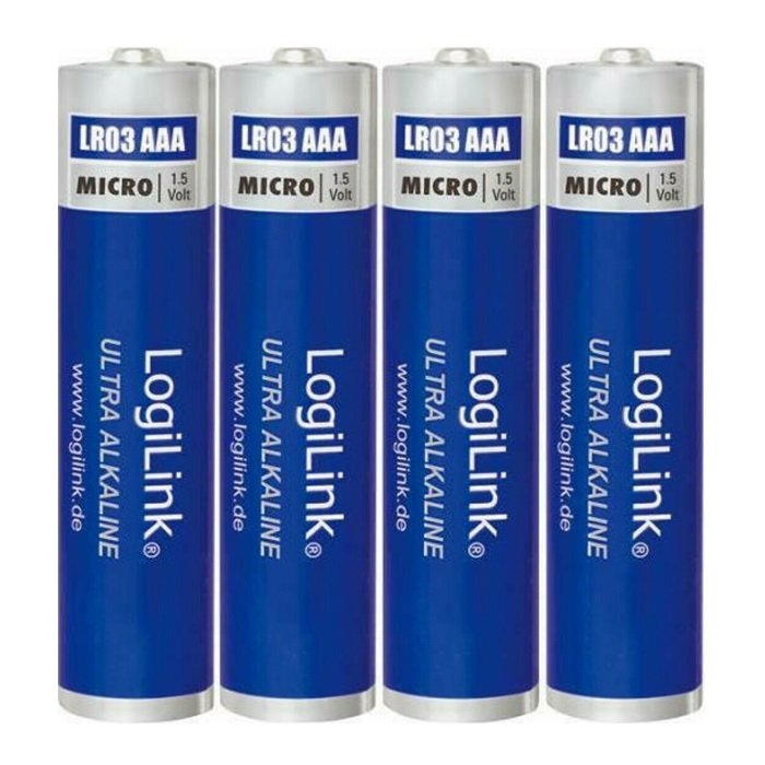 Battery AAA Alkaline Logilink LR03B4 4pcs Battery AAA Alkaline Logilink LR03B4 4pcs