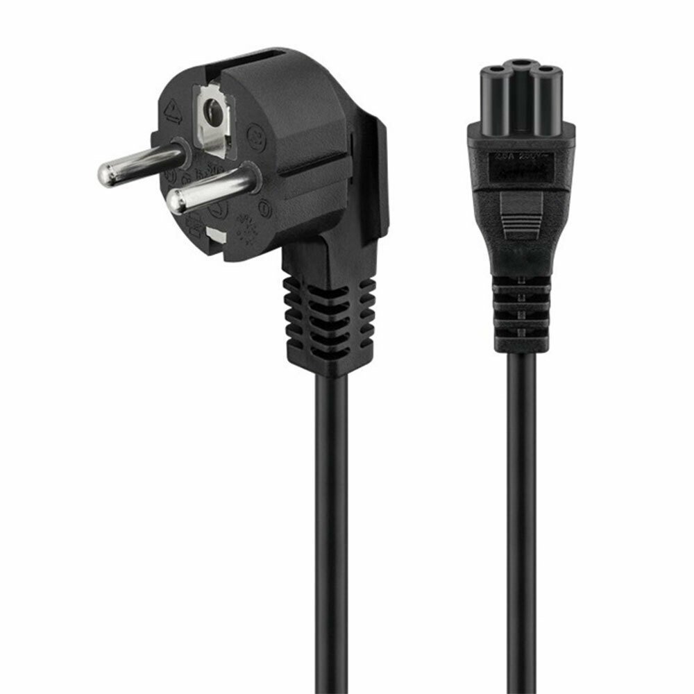 Powertech Schuko - IEC C5 Cable 1.5m Μαύρο (CAB-P027)