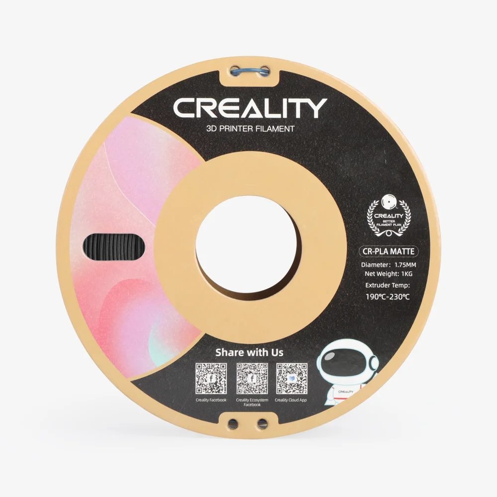 CREALITY CR-PLA Matte Black, 3D Printer Filament 1 kg Spool,1.75mm (3301010297) CREALITY CR-PLA Matte Black, 3D Printer Filament 1 kg Spool,1.75mm (3301010297)