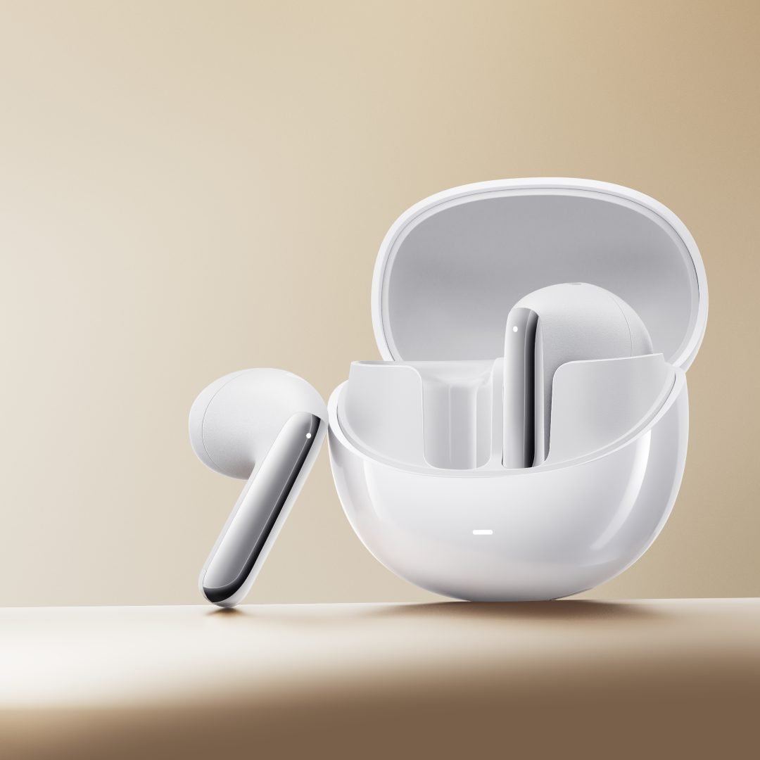 QCY AilyBuds Pro Semi-Ear ANC TWS White 6 mic & A.I. Noise Cancel. A.I. Audio Ultra HD Multi-point - Image 3