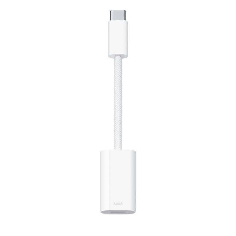 Apple Μετατροπέας USB-C male σε Lightning female Λευκό (MUQX3ZM/A)
