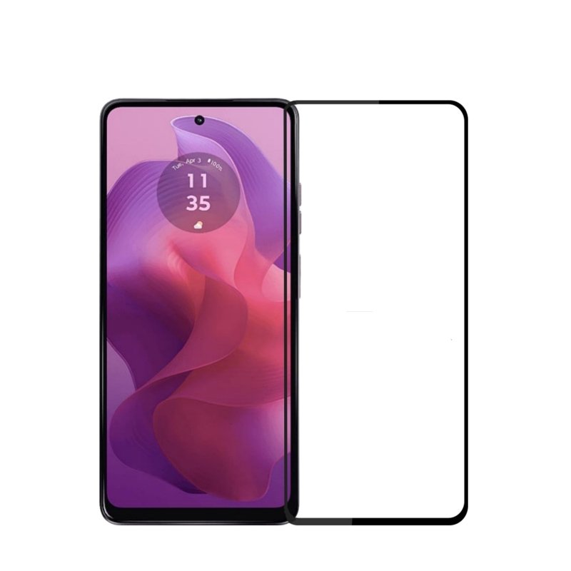 Full Screen Tempered Glass Screen Protector for Motorola Moto E14 Black Full Screen Tempered Glass Screen Protector for Motorola Moto E14 Black