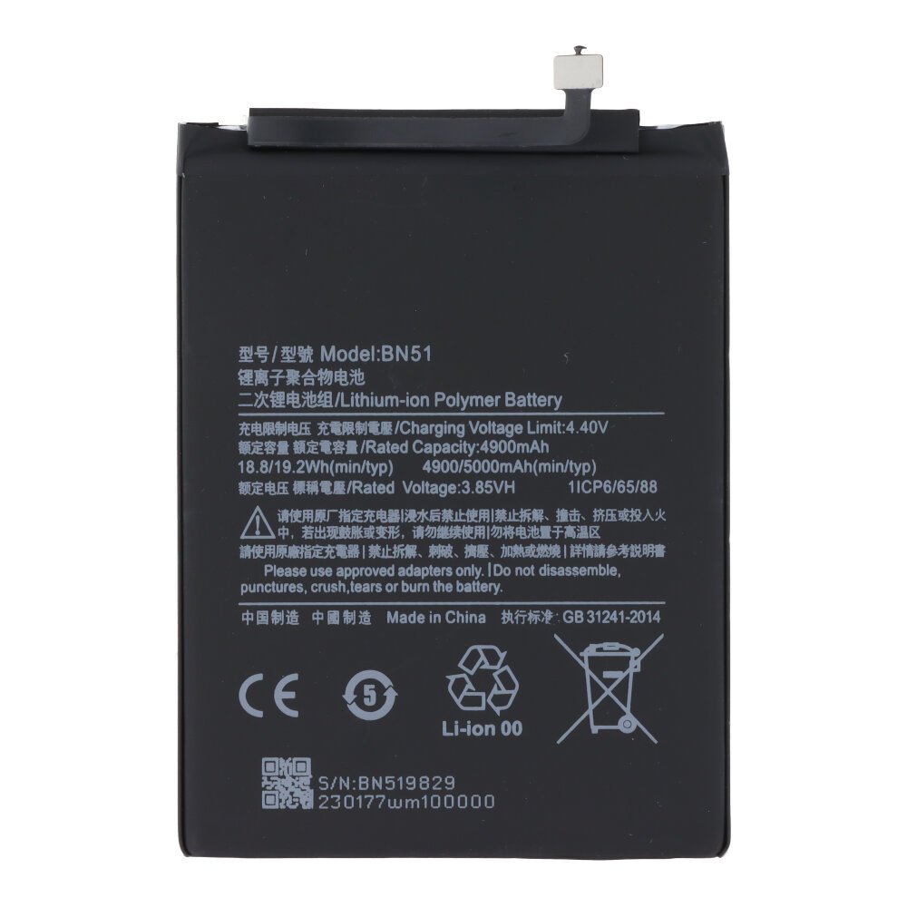 BN51 Battery 5000 mAh + Battery Adhesive for Redmi 8A/8