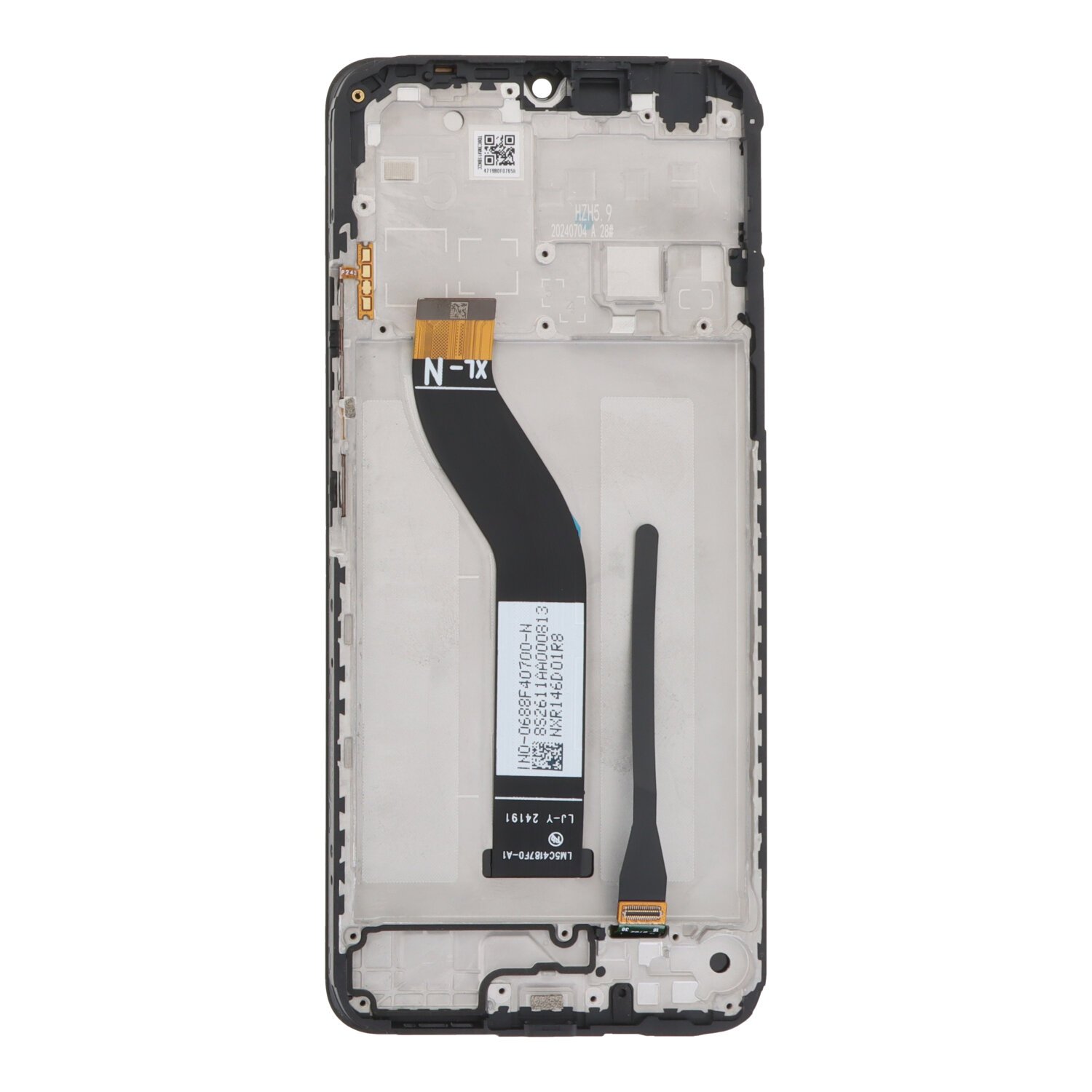 Οθόνη με Αφή και Πλαίσιο /LCD & Touch Screen Replacement With Frame for Xiaomi Redmi 14C Black