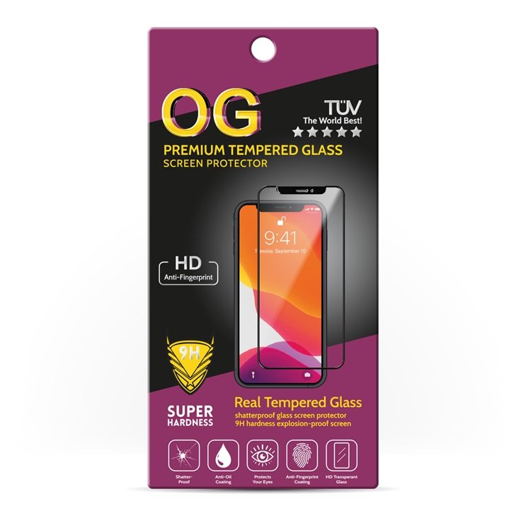 OG Tempered Glass for Xiaomi Redmi 12C Black OG Tempered Glass for Xiaomi Redmi 12C Black