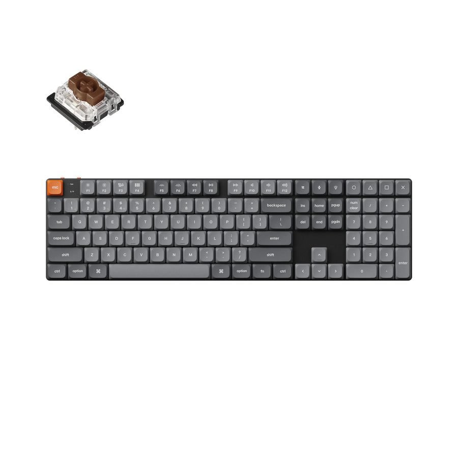 Keychron K5 Max (K5M-H3) QMK/VIA Wireless Custom Mechanical Keyboard-Brown Switch Hot-Swap 100% US Keychron K5 Max (K5M-H3) QMK/VIA Wireless Custom Mechanical Keyboard-Brown Switch Hot-Swap 100% US