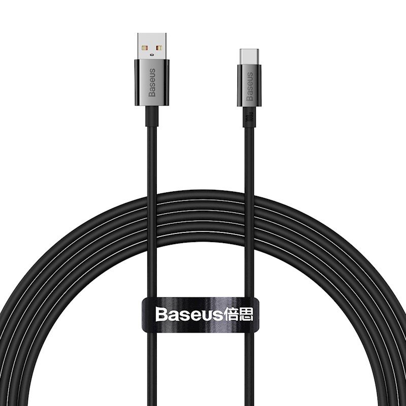 USB-A to USB-C Cable Baseus Superior Series, 100W, 5A, 2m, Black P10320102114-02 Retail