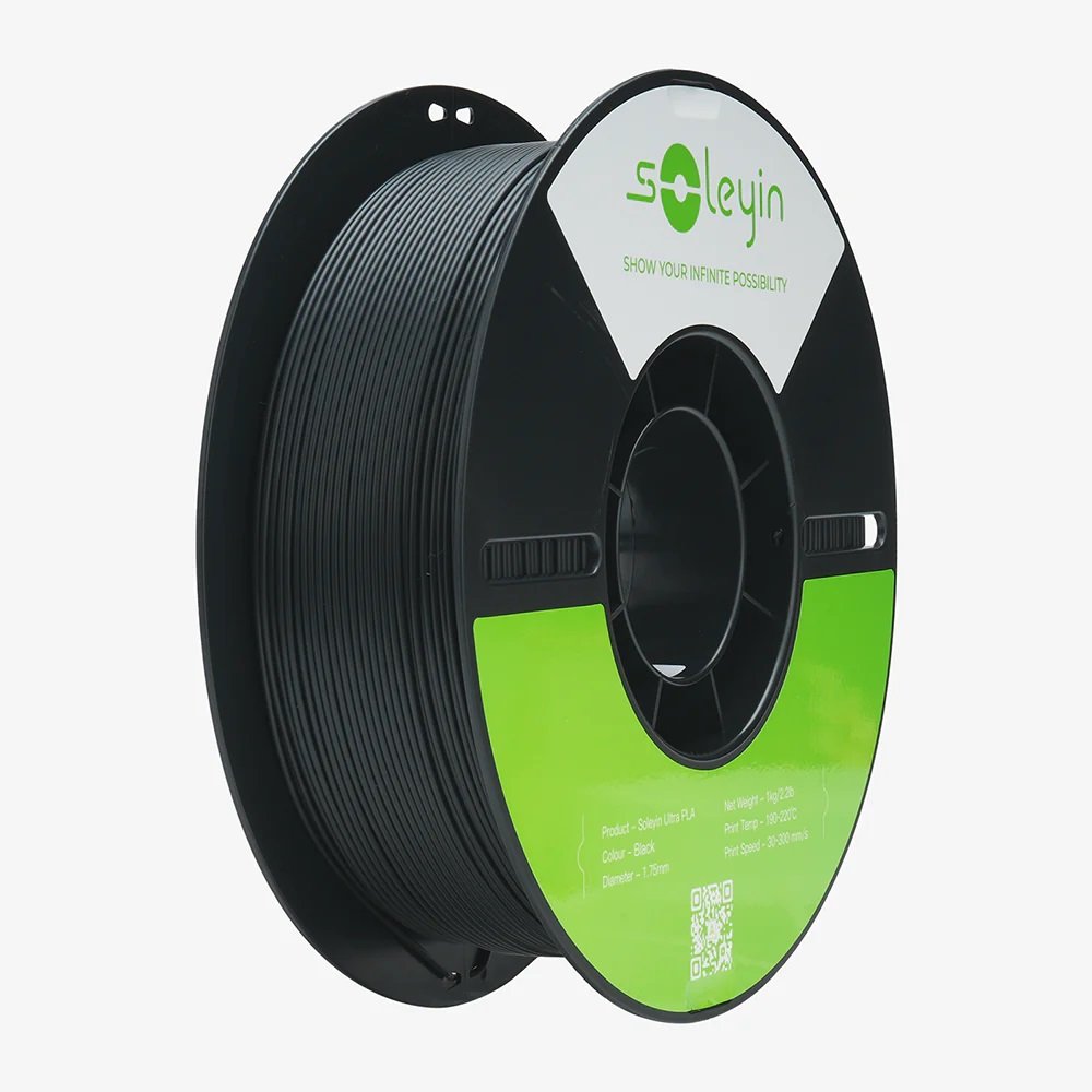Creality Soleyin Ultra PLA Black 3D Printer Filament 1 kg Spool,1.75 mm