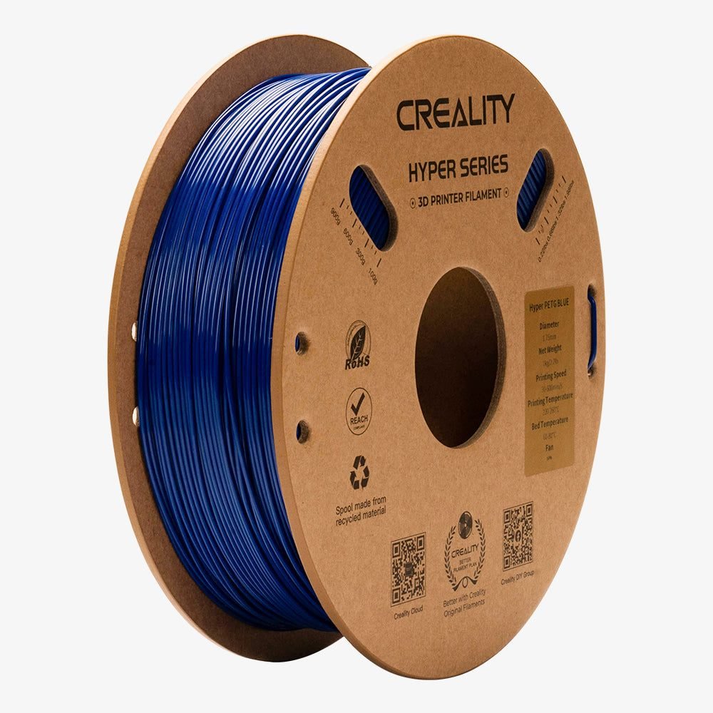 Creality Hyper-PETG Blue 3D Printer Filament, fast print, chemical sunlight resist. 1kg 1.77 Creality Hyper-PETG Blue 3D Printer Filament, fast print, chemical sunlight resist. 1kg 1.77