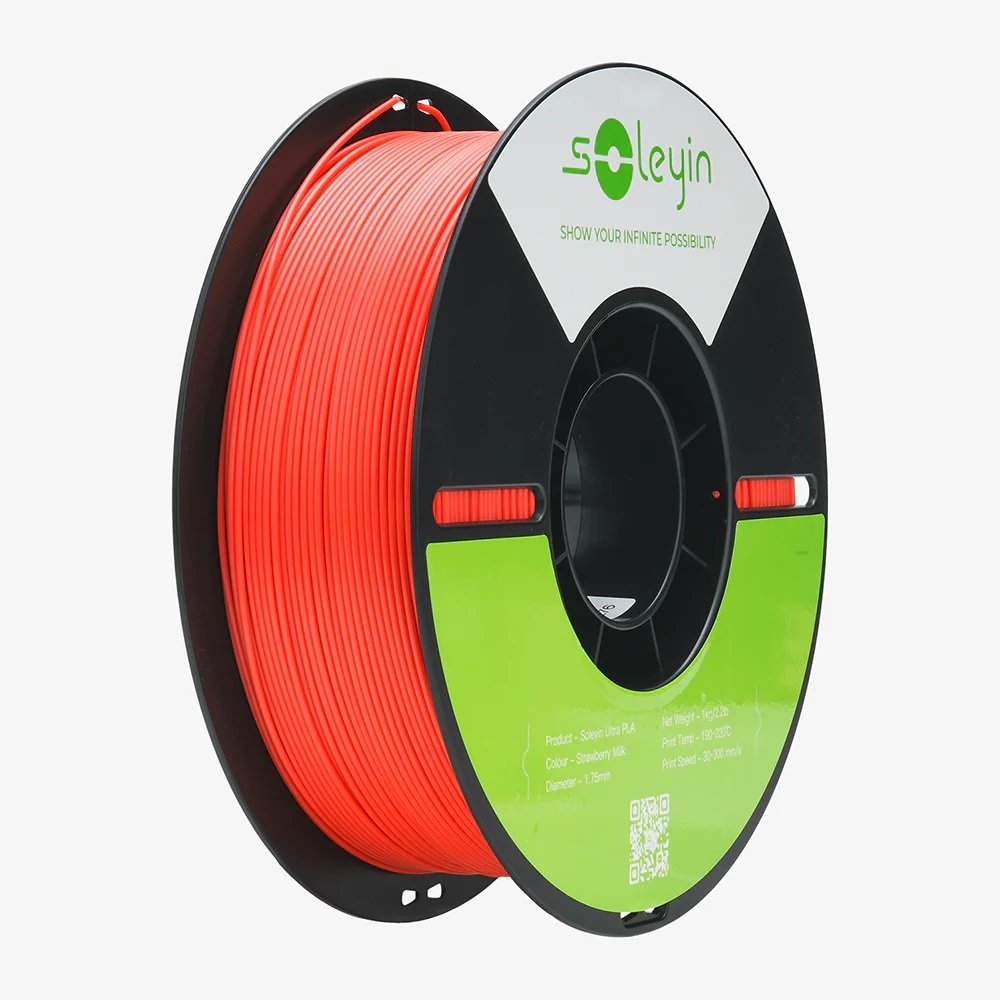 Creality Soleyin UltraPLA Strawberry Cream (Strawberry Milk) 3D Printer Filament 1 kg Spool,1.75 mm