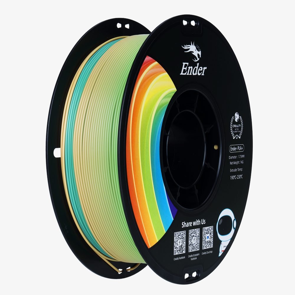 Creality EN-PLA+ Rainbow Ender 3D Printer Filament Strength 34MPA Bend 77MPa 1 kg Spool1.75 33010103 Creality EN-PLA+ Rainbow Ender 3D Printer Filament Strength 34MPA Bend 77MPa 1 kg Spool1.75 33010103