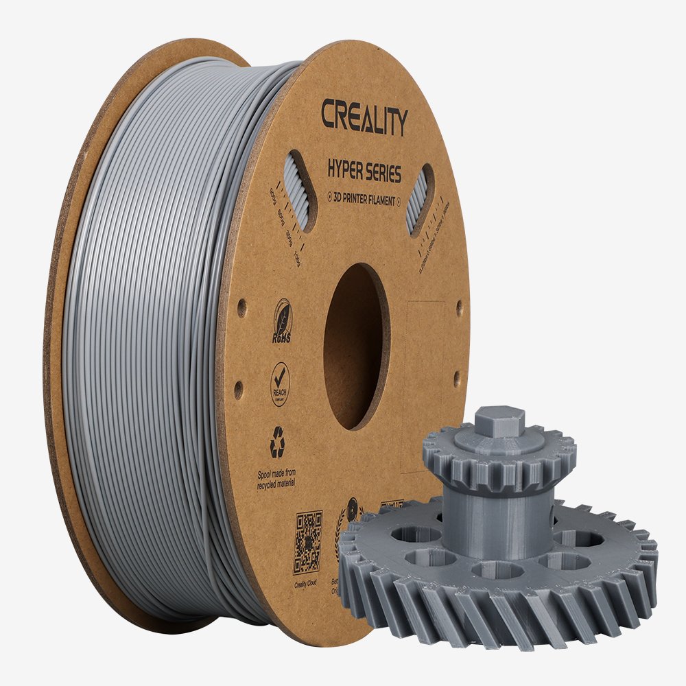 Creality Hyper ABS Grey 3D Printer Filament, High Speed high fluidity, 1 kg Spool1.75 gray Creality Hyper ABS Grey 3D Printer Filament, High Speed high fluidity, 1 kg Spool1.75 gray
