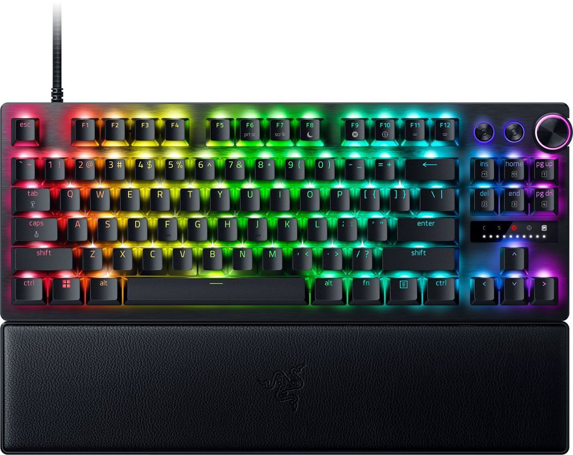 Razer HUNTSMAN V3 PRO TENKEYLESS 8KHz ANALOG – 8K Polling Rate – RGB Optical Gaming Keyboard – Rapid Razer HUNTSMAN V3 PRO TENKEYLESS 8KHz ANALOG – 8K Polling Rate – RGB Optical Gaming Keyboard – Rapid