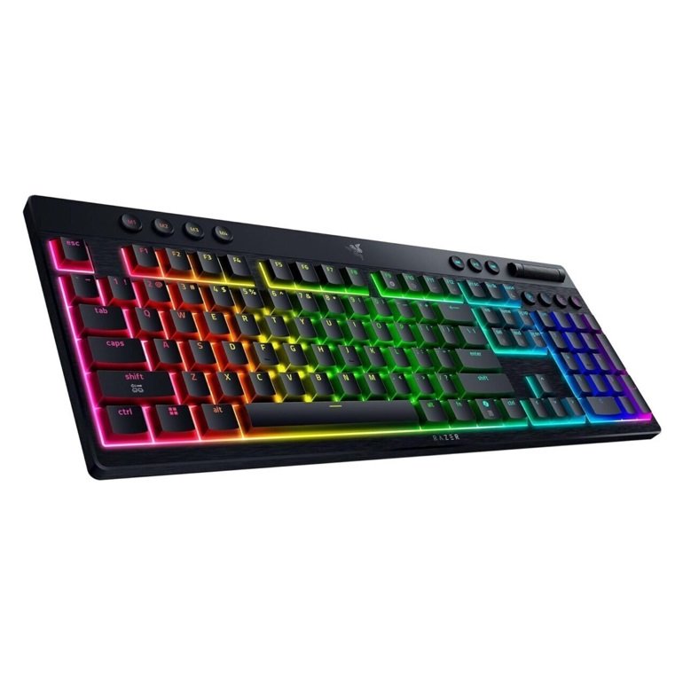 Razer BlackWidow V4 Low Profile HyperSpeed - Wireless / Bluetooth RGB Gaming Keyboard -Orange Switch