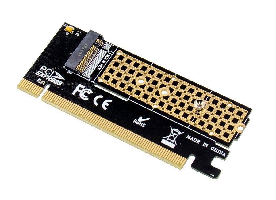 POWERTECH κάρτα επέκτασης 16x PCIe σε M.2 M Key NVMe ST529 POWERTECH κάρτα επέκτασης 16x PCIe σε M.2 M Key NVMe ST529