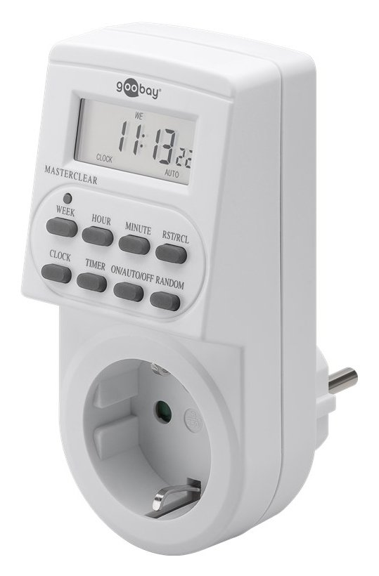 GOOBAY ψηφιακός χρονοδιακόπτης ρεύματος 51277, λευκός GOOBAY ψηφιακός χρονοδιακόπτης ρεύματος 51277, λευκός