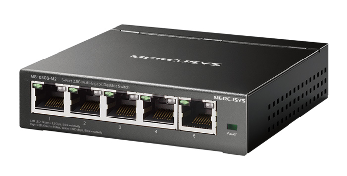 MERCUSYS desktop switch MS105GS-M2, 5x 2.5Gbps θύρες, UN/1.0 MERCUSYS desktop switch MS105GS-M2, 5x 2.5Gbps θύρες, UN/1.0