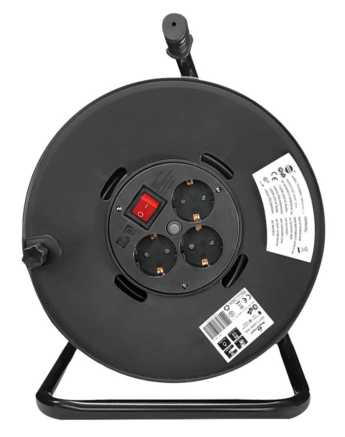POWERTECH μπαλαντέζα με βάση PT-917, 3x schuko, 16A, 50m, μαύρη POWERTECH μπαλαντέζα με βάση PT-917, 3x schuko, 16A, 50m, μαύρη