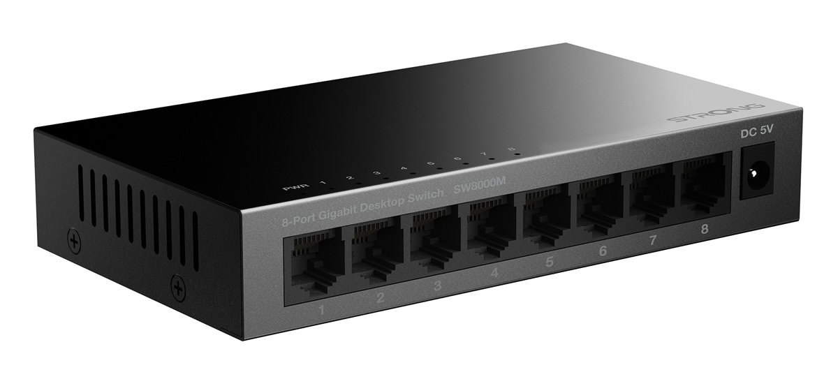 STRONG switch SW5000M, 8x Gigabit θύρες, 1000Mbps STRONG switch SW5000M, 8x Gigabit θύρες, 1000Mbps