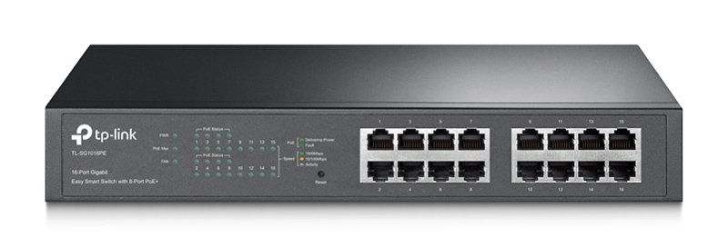 TP-LINK easy smart switch TL-SG1016PE, 16-Port Gigabit, PoE+, Ver. 3.0 TP-LINK easy smart switch TL-SG1016PE, 16-Port Gigabit, PoE+, Ver. 3.0